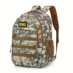 1pc Sac à Dos Sportif Décontracté en Nylon avec Détail de Fil à Coudre