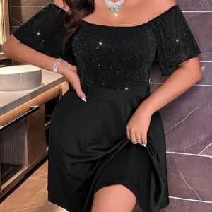 Robe de Soirée Élégante Grande Taille pour Femme