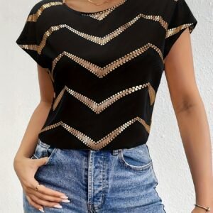 T-Shirt Élégant Femme à Manches Ballon