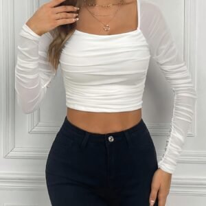 Body Femme Manches Longues Pois