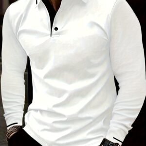 Polo à manches longues pour homme