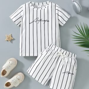 Ensemble de 2 pièces pour jeune garçon, décontracté