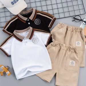 Ensemble 2 Pièces Nouvelle Mode Été pour Enfants