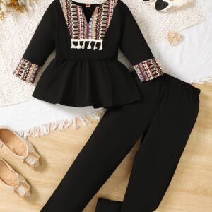 Ensemble de pantalons de Ramadan moyen-orientaux pour filles