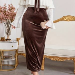 Robe de soirée élégante pour femmes de grande taille - Robe de soirée formelle avec ourlet évasé