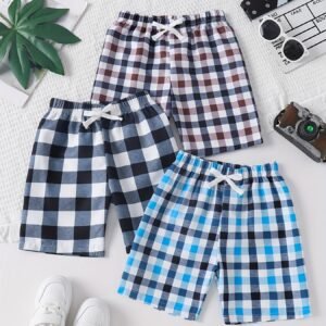 lot de 3 de shorts d'été pour garçons