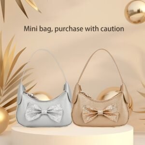 Sac à Main Mini avec Nœud Mignon, Taille Très Petite, Veuillez Acheter avec Prudence