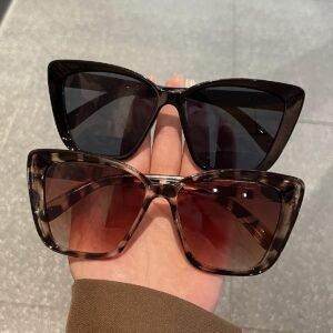 Ensemble de 2 paires de lunettes de mode à verres AC décoratifs