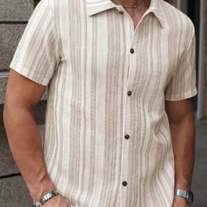 Chemise d'été à manches courtes pour hommes