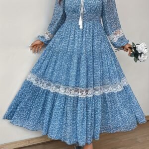 Robe élégante pour femme - Robe de soirée et de tenue formelle à manches longues