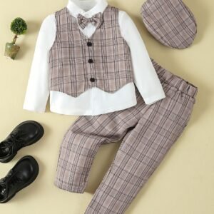 Ensemble Élégant pour Garçons avec Nœud Papillon