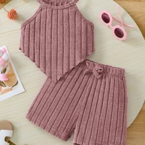 2 pièces Ensemble Fille avec Nœud