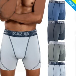 4pcs Cordon de Ceinture Homme Tendance, Boxer Long Homme