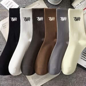 6 Paires de chaussettes pour hommes et femmes, créées avec 168 aiguilles