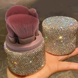 Ensemble de pinceaux de maquillage multifonction avec seau à paillettes
