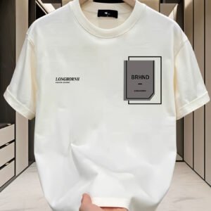 T-shirt à manches courtes 100% coton pour homme