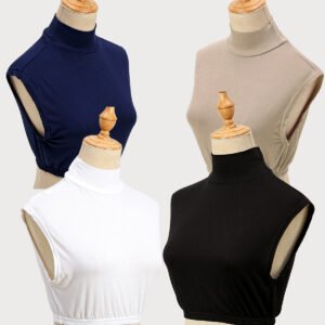 Lot de 4 col interne Femme Couleur Unie Facile | Décontracté