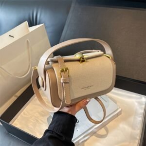 Mini-sac à main vintage bandoulière réglable, doublure en polyester