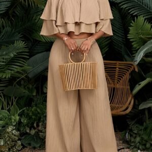 Ensemble Deux Pièces Femme Élégant et Décontracté