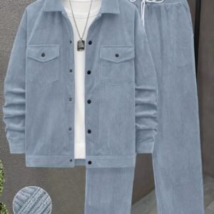 Ensemble 2 pièces pour homme, idéal pour l'automne