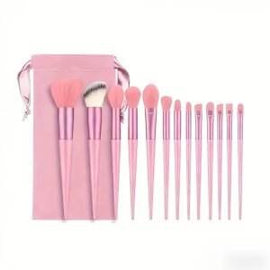1 Kit de  13 pinceaux pour Maquillage Professionnel Complet avec Pinceaux et Applicateur