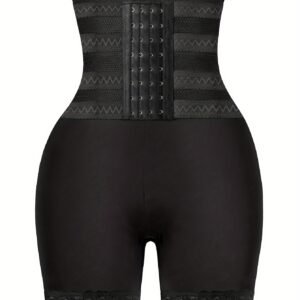 Shorty ajustable rayé, gaine amincissante pour contrôle de la taille