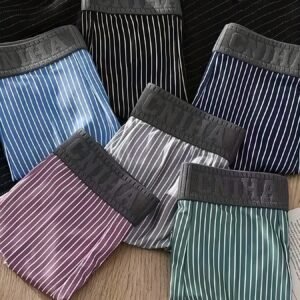 Lot de 5 Boxers Sans Couture Respirants, Taille Extensible