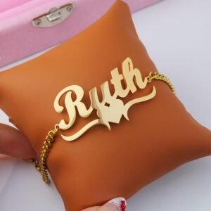 Bracelet Personnalisés Élégant Script Cursive, Cadeau d'AnniversaireFête