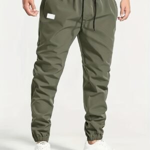 Pantalon Cargo Homme Uni - Multi-poches, Lavable en Machine
