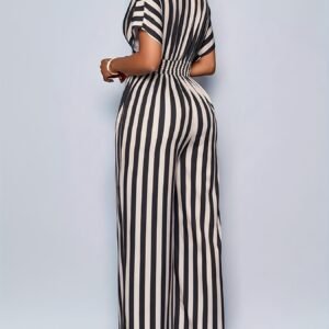 Combinaison à Manches Chauves-Souris avec Imprimé Directionnel