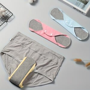 10 pièces Serviettes Hygiéniques Réutilisables pour Femmes - Lavable