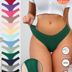 12 strings côtelés pour femmes | Taille basse, sexy et élégant