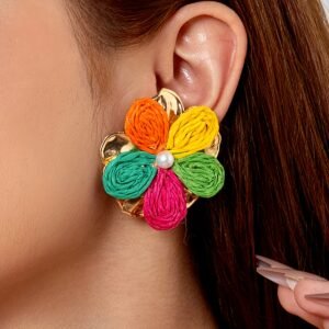 Paire de Boucles d'Oreilles Bohèmes en Forme de Tige d'Oreille