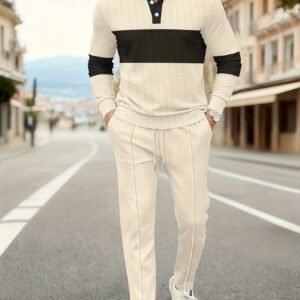 Ensemble Homme Chemise à Manches Longues et Pantalon