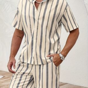 Ensemble de chemises d'été décontractées pour hommes avec imprimé numérique