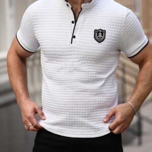 T-shirt à manches courtes pour homme - Tissu haut de gamme