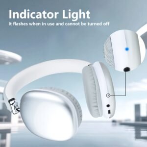 Casque sans fil avec microphone léger compatible avec smartphones, PC, PS, Xbox