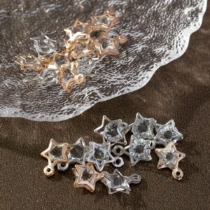 20 Clips Étoile Métal Tendance pour Boucles d'Oreilles et Accessoires Collier