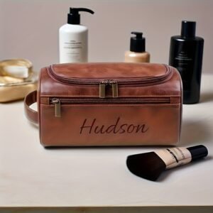 Trousse de toilette pour homme avec gravure personnalisée | Pochette de rangement