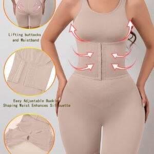 Combinaison de Mise en Forme Intégrale - Taille Ajustable & Soutien-Gorge Intégré