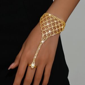 Bracelet élégant pour femme avec strass étincelants