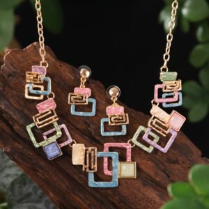 Ensemble de bijoux bohème géométrique pour femmes