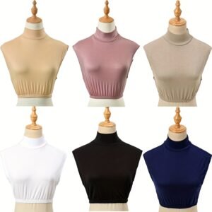 lot de 2 Écharpe intérieure col stretch mi-haute, légère