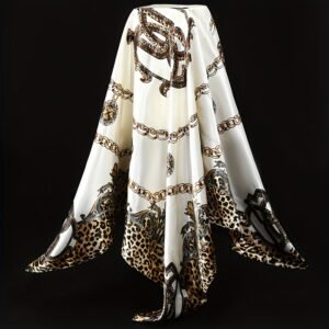 Écharpe élégante à imprimé léopard pour femme - Extra longue 89,92 cm