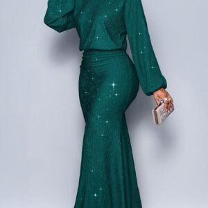 Robe de soirée élégante et formelle pour femmes - Longue robe de soirée, coupe flatteuse