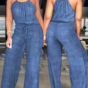 Combinaison à Bretelles et Découpes Tendance