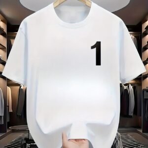 T-Shirt Polyester Doux et Respirant, Col Rond, Idéal pour Bureau