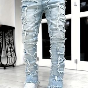 Jeans créatifs haut de gamme style hip-hop