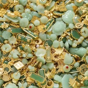 25/45/70 pièces (Pcs) Perles d'imitation de jade de petites tailles (5-34mm)