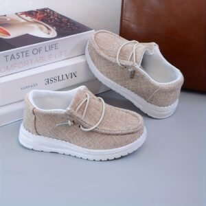 Baskets Basses Respirantes à Enfiler avec Semelle Antidérapante, léger style bateau